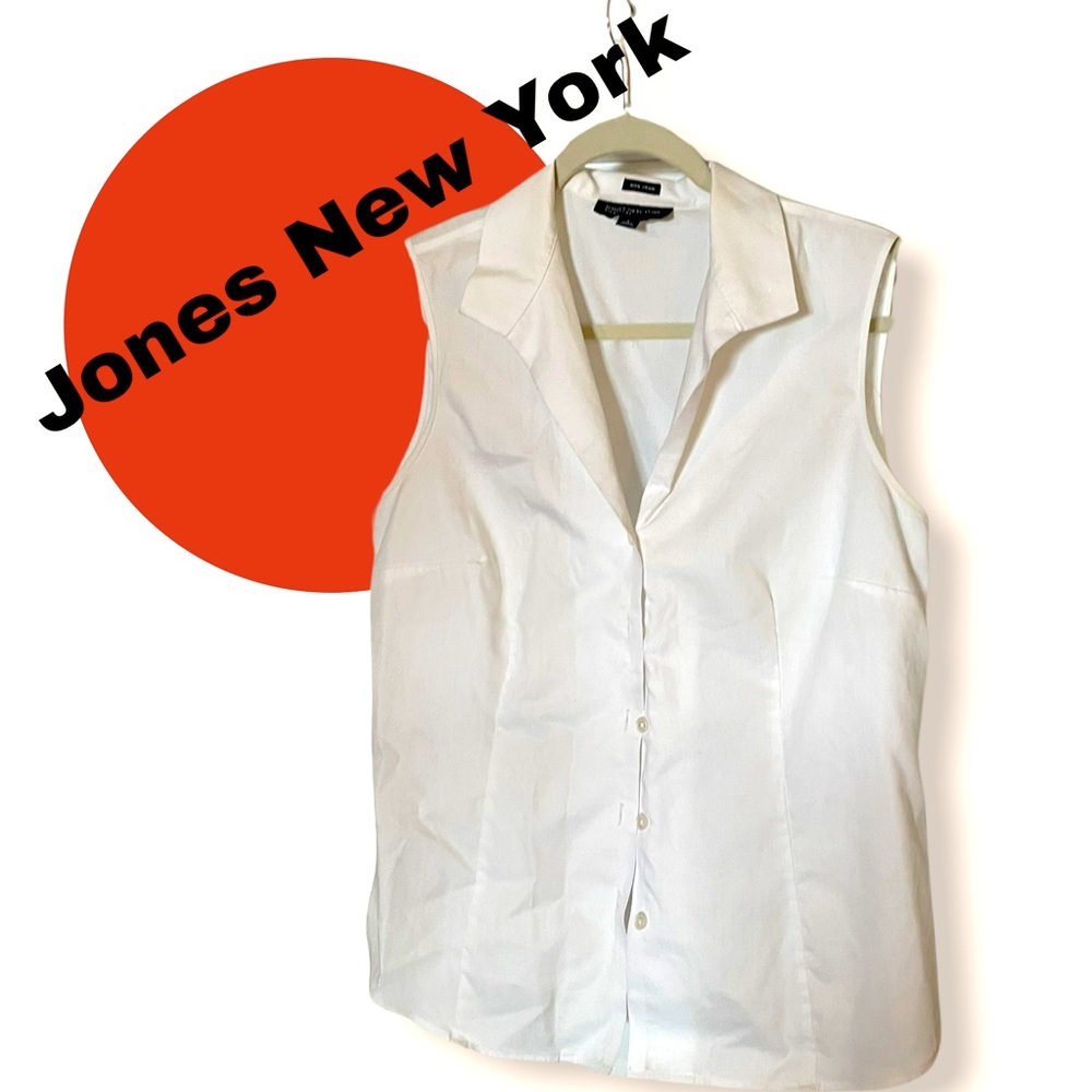 White Blouse; sleeveless